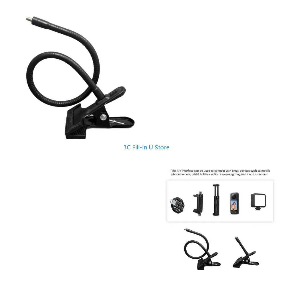 G8TA Modern 45mm Wide Opening Clamp Stand For Tripods Flashlight Holder