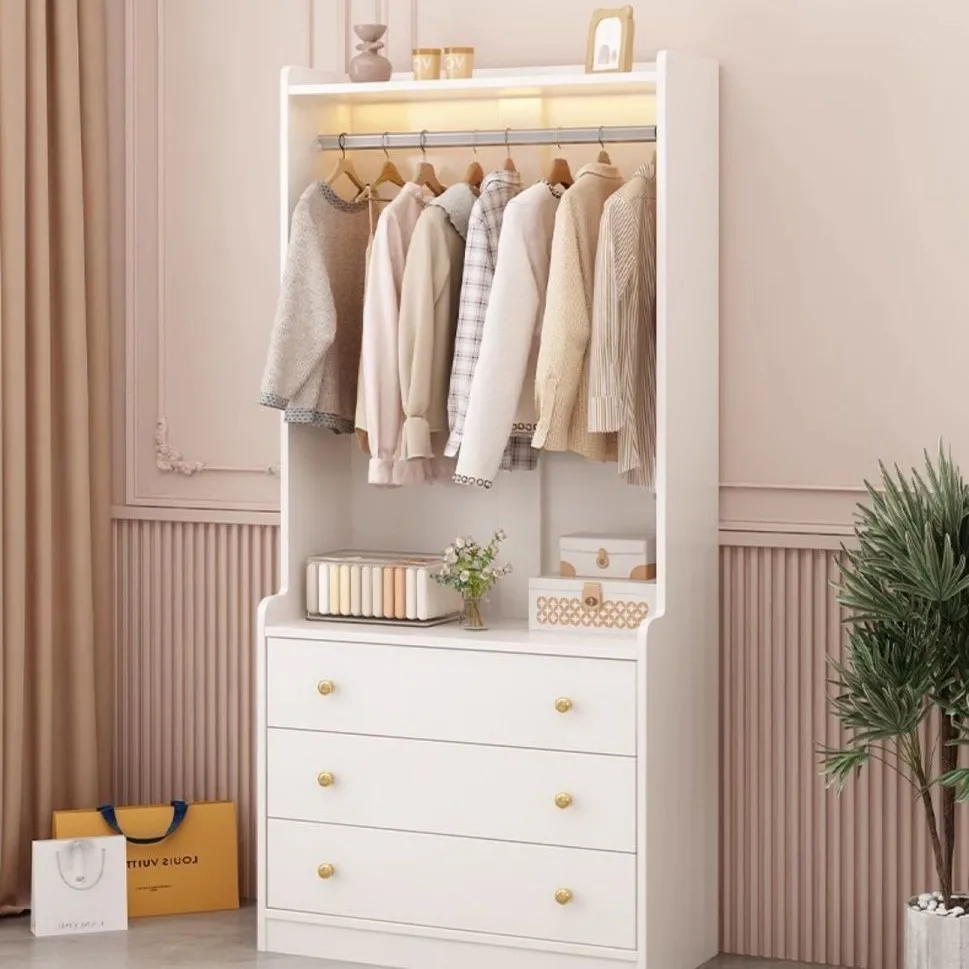 رف معطف قابل للتخصيص، صندوق، خزانة تخزين ملابس منزلية عمودية مدمجة من الأرض إلى السقف