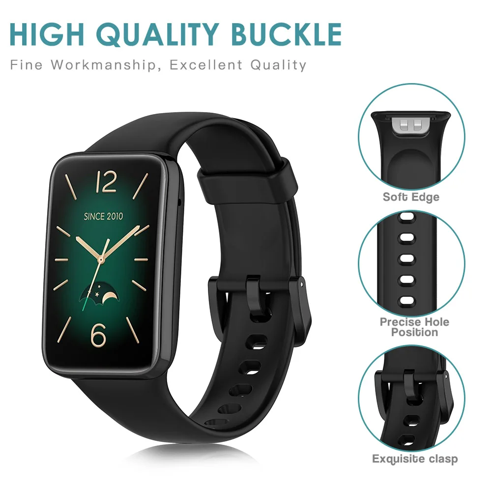 Smart Watch Strap For Xiaomi Mi Band 7 Pro Waterproof Adjustable Soft Silicone Replacement Wrist Strap Smart Bracelet Wristband