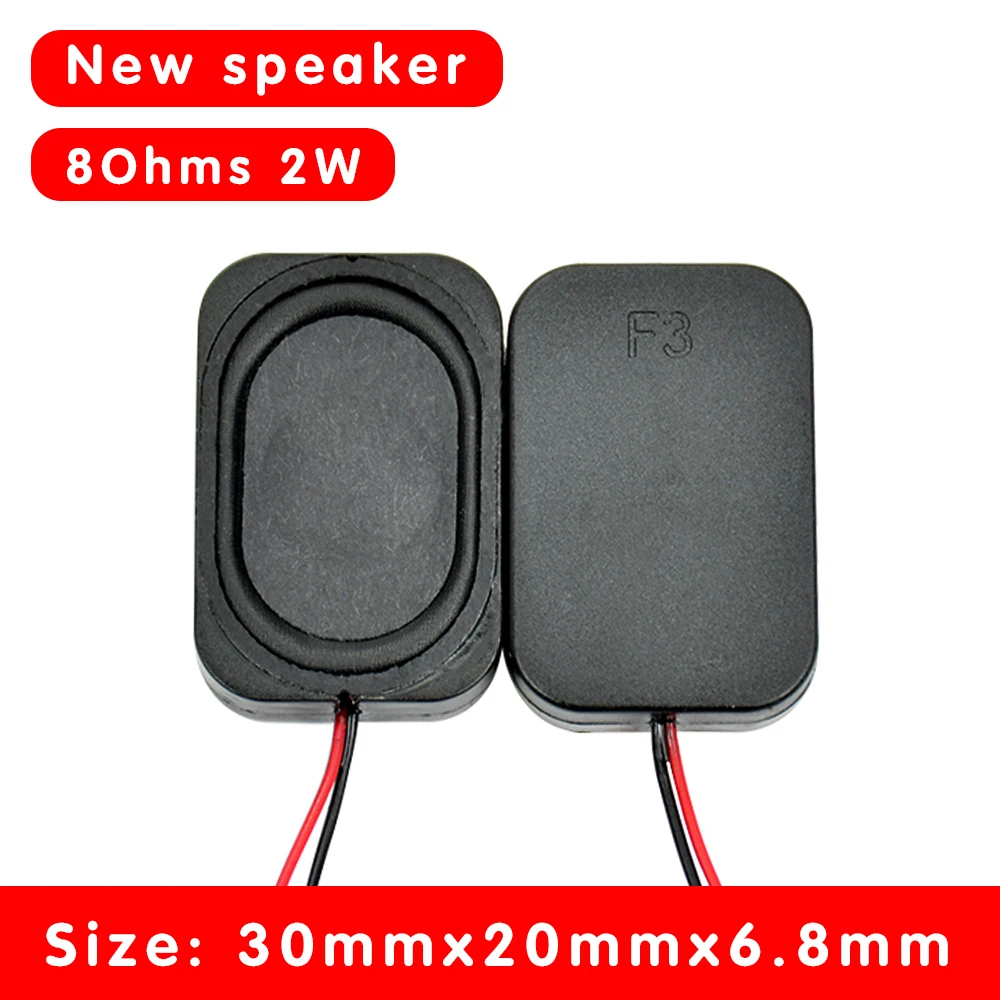 2 pezzi mini altoparlanti audio portatili unità 3020 8 Ohm 2W TV LED cavità altoparlante audio altoparlante musicale home theater fai da te