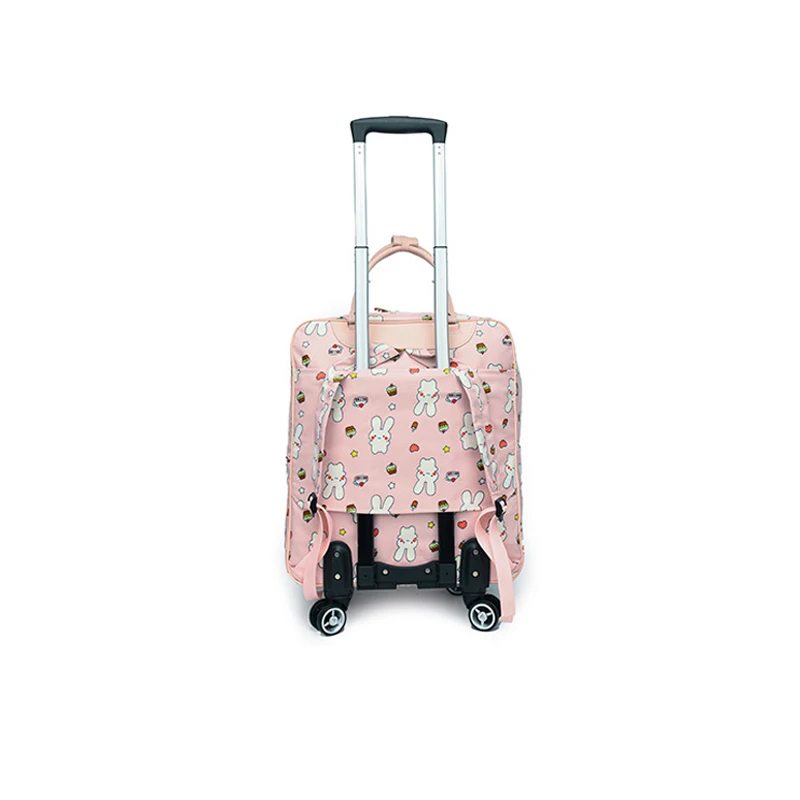 Women Travel Suitcase Trolley Bag With Wheels Large Capacity Travel Bag Backpack Boarding Bag Universal Wheel Rolling luggage