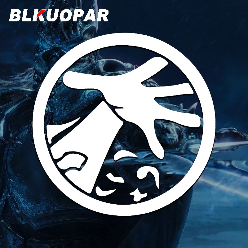 BLKUOPAR World of Warcraft Warlock Class Icon Car Sticker Graphics Personality Decal Windows Trunk Laptop Motorcycle Car Styling