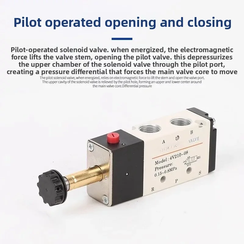 Pneumatic solenoid valve 4V210-08 4V21008 4V110-06 4V310-10 4V410-15