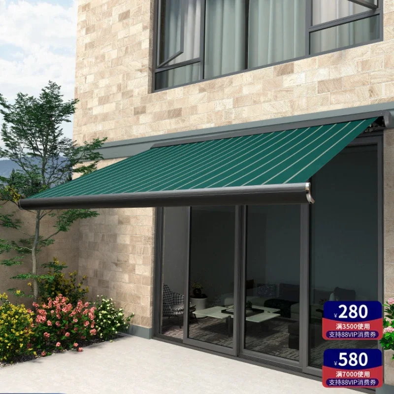 Liangting Outdoor Courtyard Tent Outdoor Folding Rainproof Sunshade Aluminum Alloy Courtyard Electric Balcony Canopy