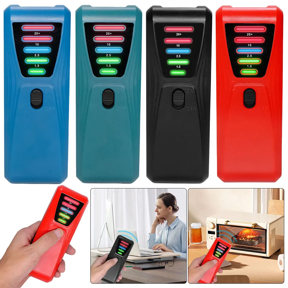 EMF Meter Electrical EMF Detector with LED Light Paranormal Investigation Equipment Battery Powered for Industrial Construction