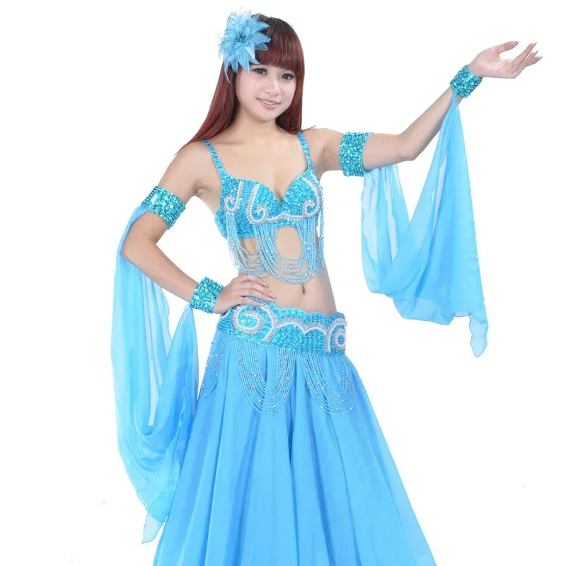 Belly Dance Braçadeira com lantejoulas, Bellydance Wear, Acessórios de Dança Oriental, Acessório Ajustável, 12 Cores, 1 Peça Apenas