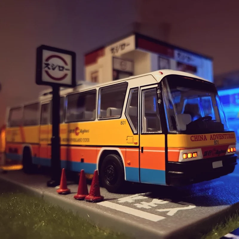 

TaoYi Alloy Luxury Tour Bus Игрушечная модель автомобиля с дистанционным управлением, масштаб 1/64, Северный BFC6120, городской автобус, игрушка для транспортировки без железной дороги
