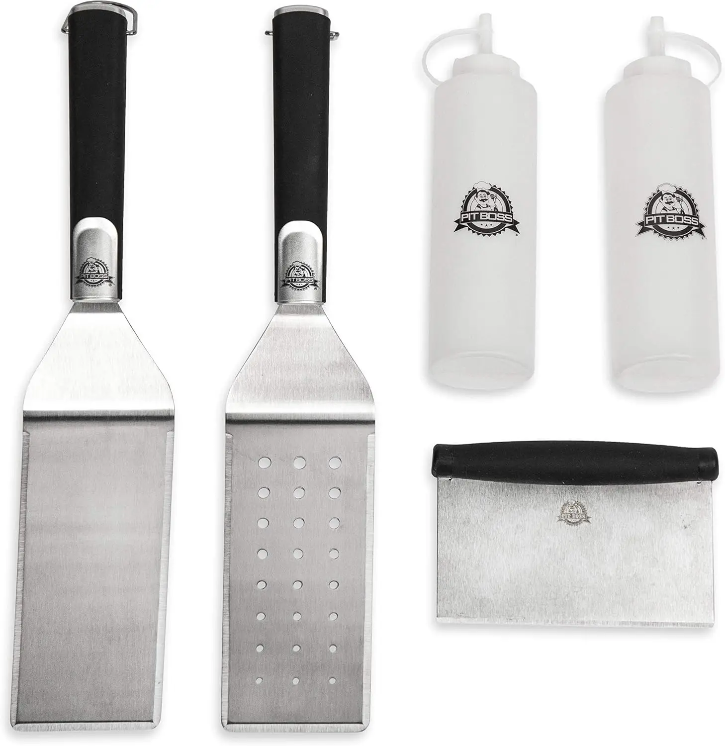 

20010 5 Piece Accessories Griddle Tool Kit, Black