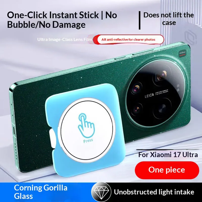 3er-Set Vollkleber-Kameralinsenschutz für Xiaomi 15 14 17 Ultra Kameraschutzfolie Glaslinsenabdeckung mit Installationshilfe