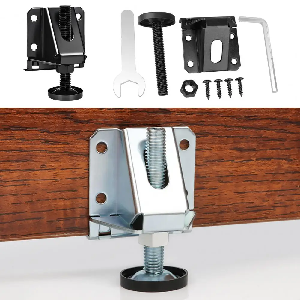 Adjustable Furniture Feet Leveling Feet 330lbs Load-capacity Height Adjustment Non-Slip Adjustable Furniture Levelers Feet Kit