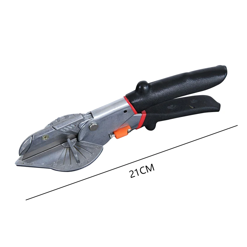 45-135 학위 멀티 앵글 커터 마이 터 사이딩 와이어 PVC/PE 플라스틱 파이프 호스 덕트 가위 컷 가사 홈 장식 배관 도구