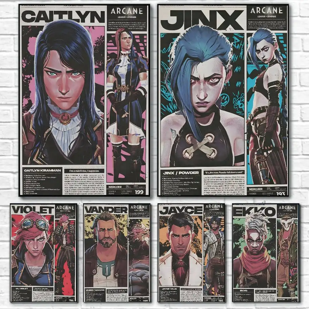 A-Arcane Season 2 Jinx VI Graffiti Poster Canvas Painting Poster With Prints Home Bedroom Living Room Decoration Gift