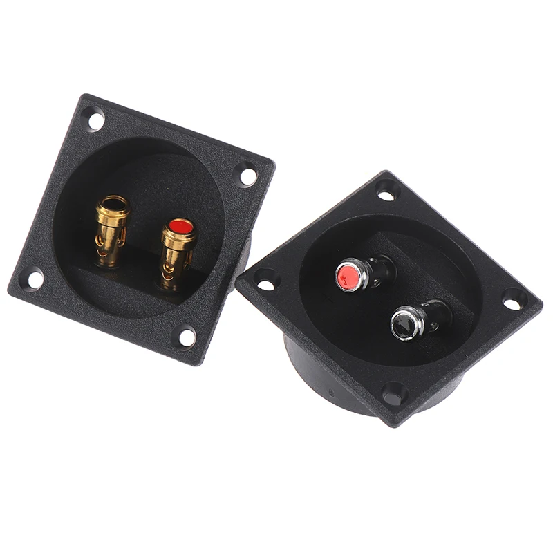NEW 1Pc 50mm Round Cup Subwoofer Plug Car Stereo Speaker Box Terminal Connector