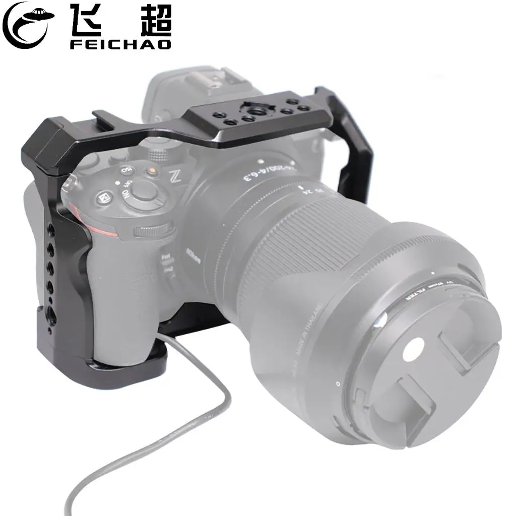 

Клетка для зеркальной камеры из алюминиевого сплава для Nikon Z5/Z5II/Z6/Z6II/Z6III/Z7/Z7II, защитная крышка, вертикальный горизонтальный аксессуар