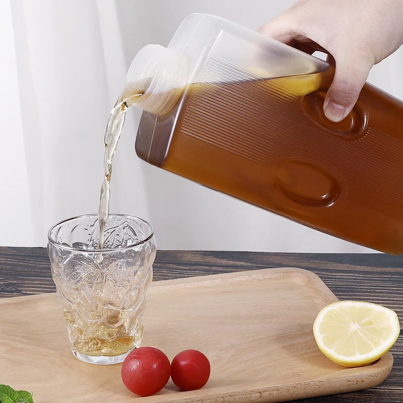 Thicken Refrigerator Cold Water Jug Plastic Water Pot With Faucet Large Capacity Lemonade Scented Tea Water Kettle