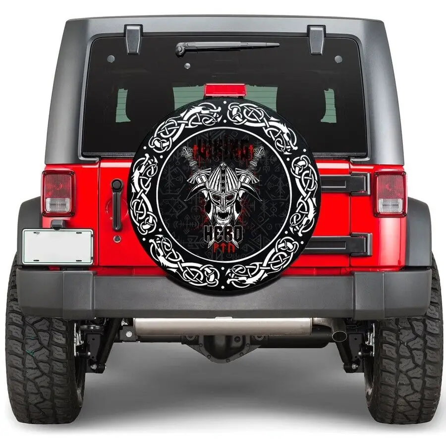 

Hero Viking Warrior Spare Tire Cover 32" Protector Best Xmas Gift For Camper