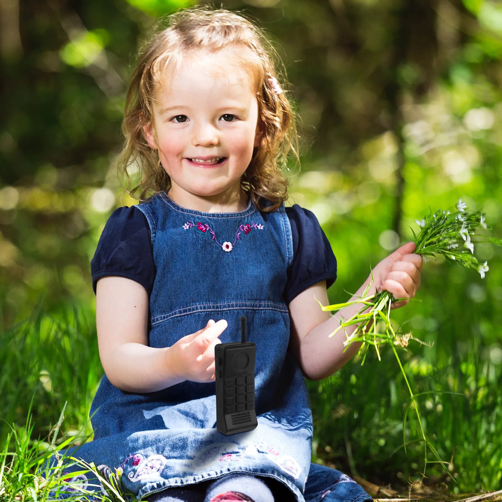 

6Pcs Childrens Walkie Talkies Pretend Play Set Police Officer Theme Interactive Communication Gear for Outdoor Camping Learning