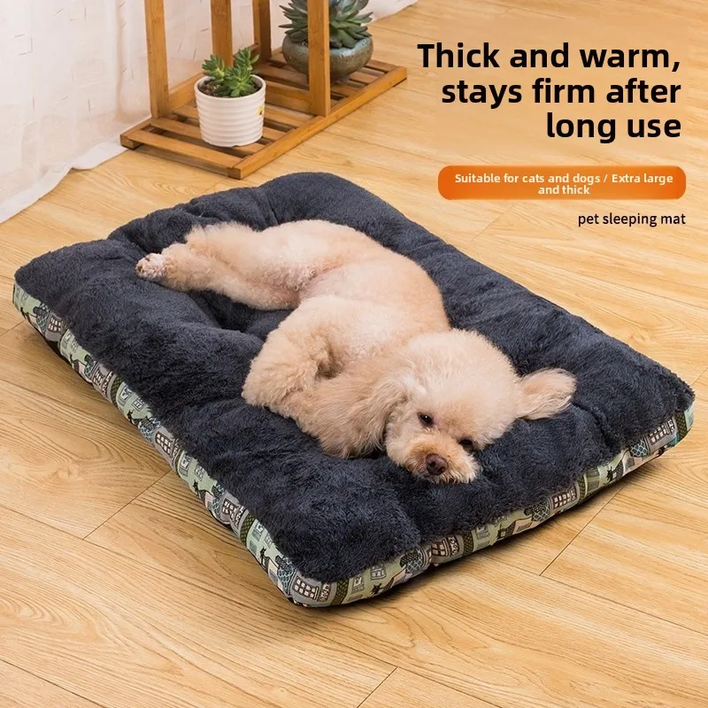 

Thiened осенне-зимний коврик для домашних животных, коврик для собак S Pad, всесезонный универсальный хлопковый коврик для домашних животных, теплый домашний удобный коврик