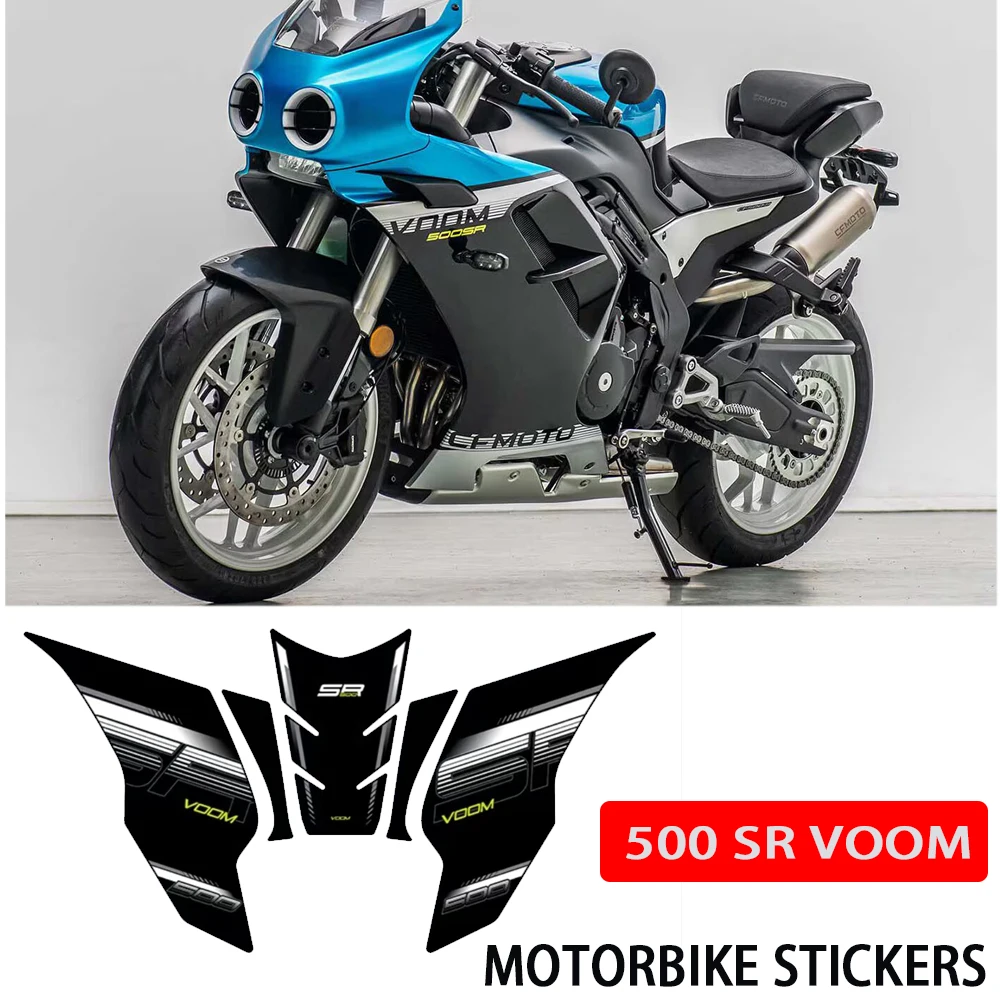 For CFMOTO 500 SR VOOM Fuel Tank Pad Parts Knee Pads Anti-Scratch Sticker Protection Kits 500SR Motorcycle Side Decals Protector