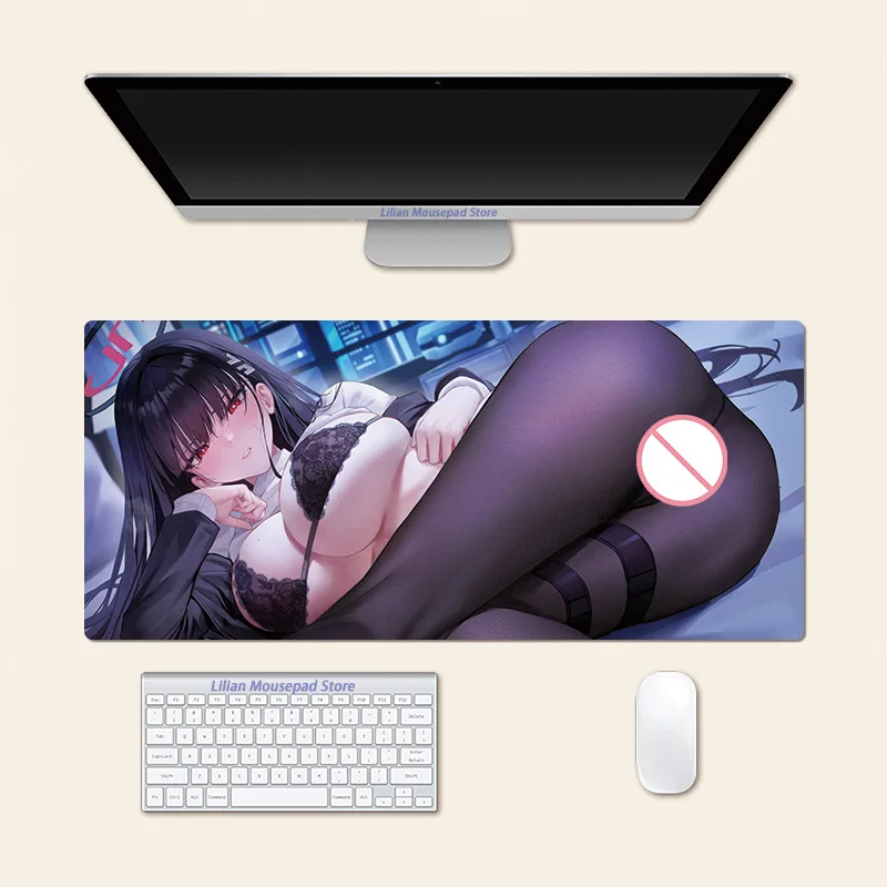 Tsukatsuki Rio Blue Archive Anime Large Mouse Pad PlayMat Office Mousepad Game Creative Desk Gaming Mat