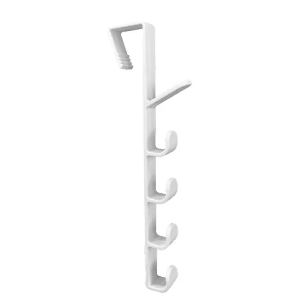 1Pcs Rails Door Hanger Hooks Clothes Storage Convenient Storage Holder Bedroom Home Accessory Plastic Hanging Rack