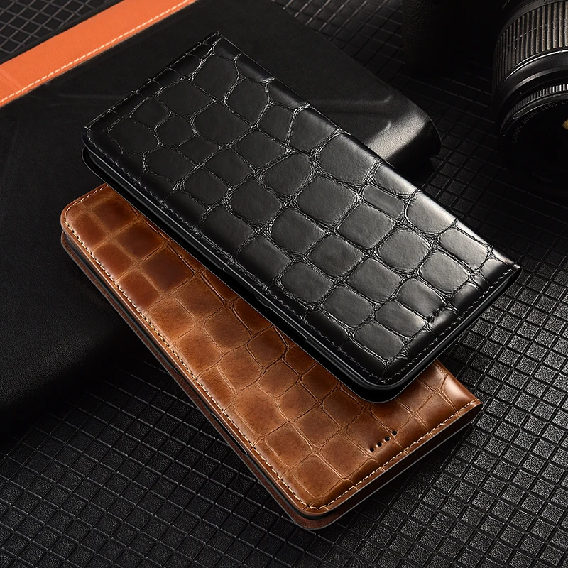 First Layer Genuine Leather Magnetic Flip Cover For Vivo Y20i Y20s Y20g Y21 Y21s Y20T Y30 Y30G Y33T Y33S Case Luxury Wallet