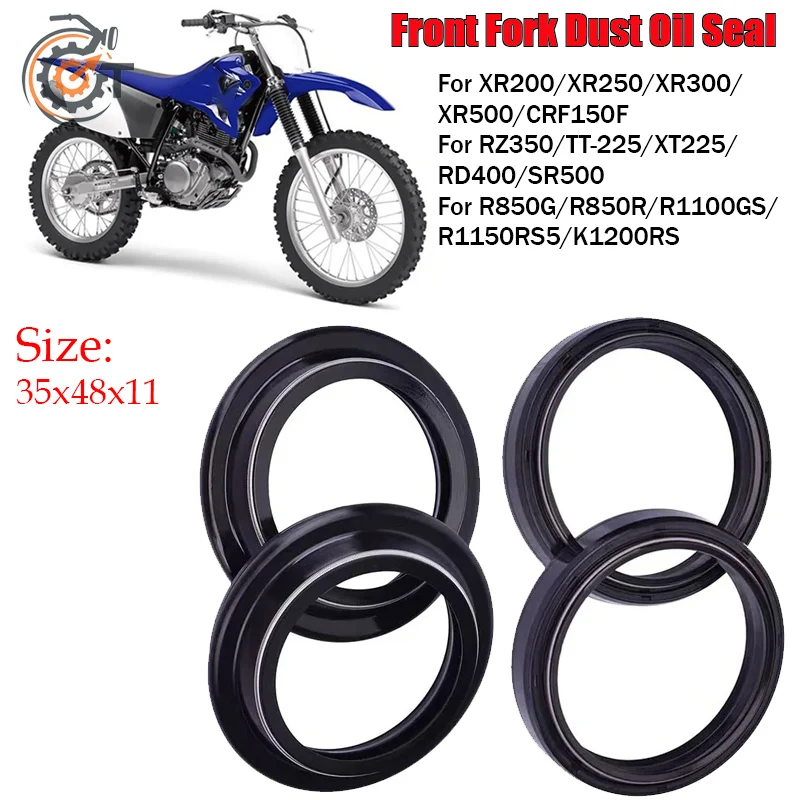 35x48x11 Fit For HONDA KAWASAKI SUZUKI BMW R1200C R1200CL R1200R K1200GT Motorcycle Accessories Front Fork Oil Seal Dust Seal