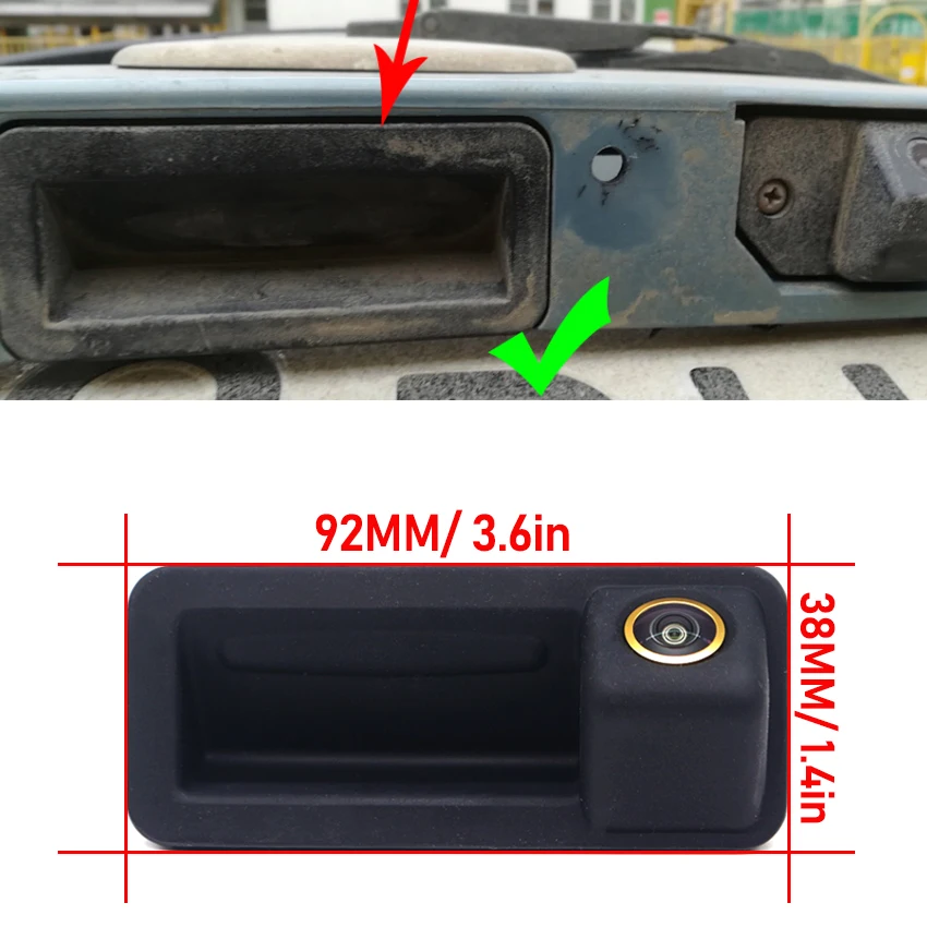 AHD 1080P Golden Car Rear View Reverse Camera For Mercedes Benz CLA Class C117 CLA180 CLA200 CLA220 CLA250 CLA45 AMG 2013~2018