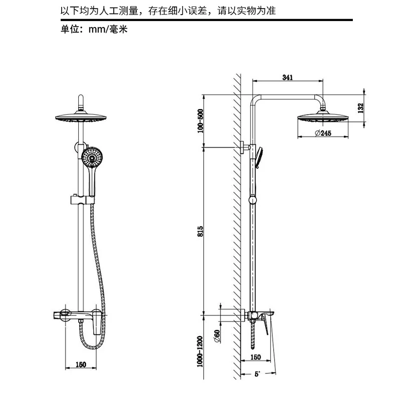 مجموعة صنابير حوض الاستحمام مع دش يدوي 3 وظائف الحائط صنبور حوض الحمام مجموعات صنبور حوض الاستحمام مع دش محمول أبيض #6