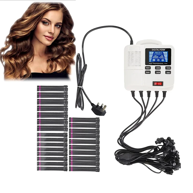 

Hair Perm Machine for Beauty Salon Barbershop Digital LCD Display Professional Hot Hair Perm Device