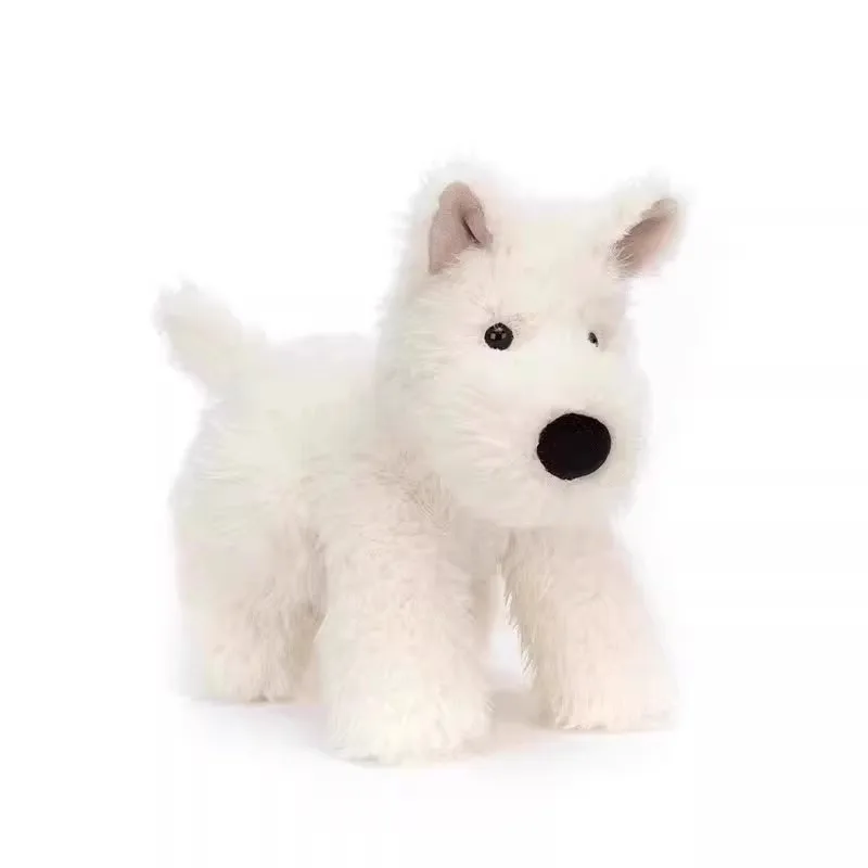 

British jellycat Monroe Scottish Terrier Doll West Highlands Puppy Cute Plush Doll Birthday Gift
