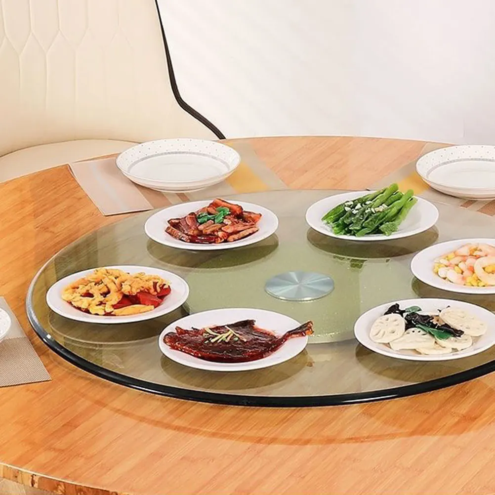 

Thickened Tempered Table Top 40cm Glass Table Top Clear Round for Home Hotel Restaurant End Tables Easy Clean