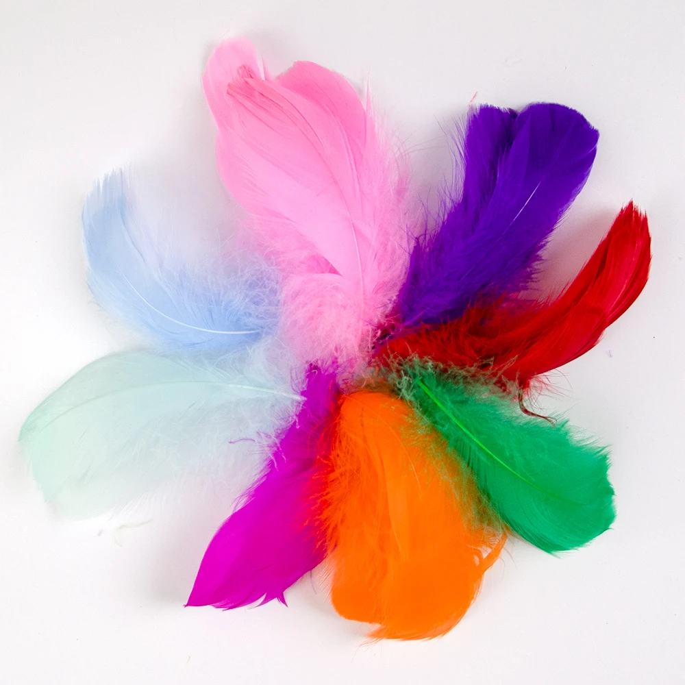 Wholesale Goose Feathers 500/1000/2000pcs 8-12cm Swan Plumes for Crafts Wedding Handicraft Dream Catcher Accessories