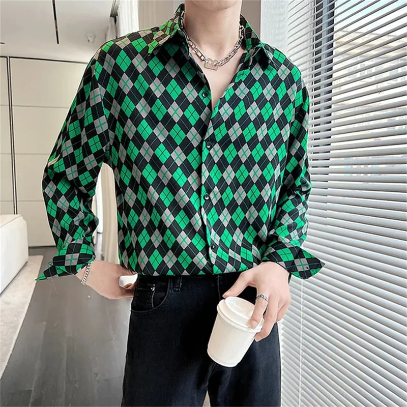 

Men's Long Sleeve Shirt - Classic Collar Design, Machine Washable Polyester Fabric, Wedding Dress, Elegant Appearance, Collar De