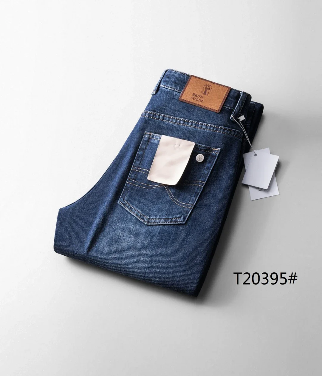 BLLIYOSS Jeans Men 2024 Autumn Winter New comfortable casual elastic High Quality size30-42 Straight long pants Quality Hardware