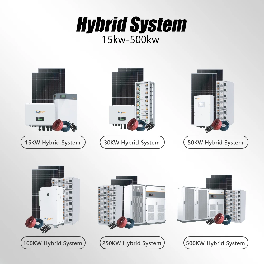 نظام شمسي كامل 20 كيلو وات 5 كيلو وات 10 كيلو وات 12 كيلو وات 15 كيلو وات نظام الطاقة الشمسية 20 كيلو وات هجين للاستخدام المنزلي مع شهادة الاتحاد الأوروبي