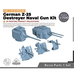 Yao's Studio LYCG700330 1/700 Model Upgrade Parts German Z-25 Destroyer Naval Gun Kit