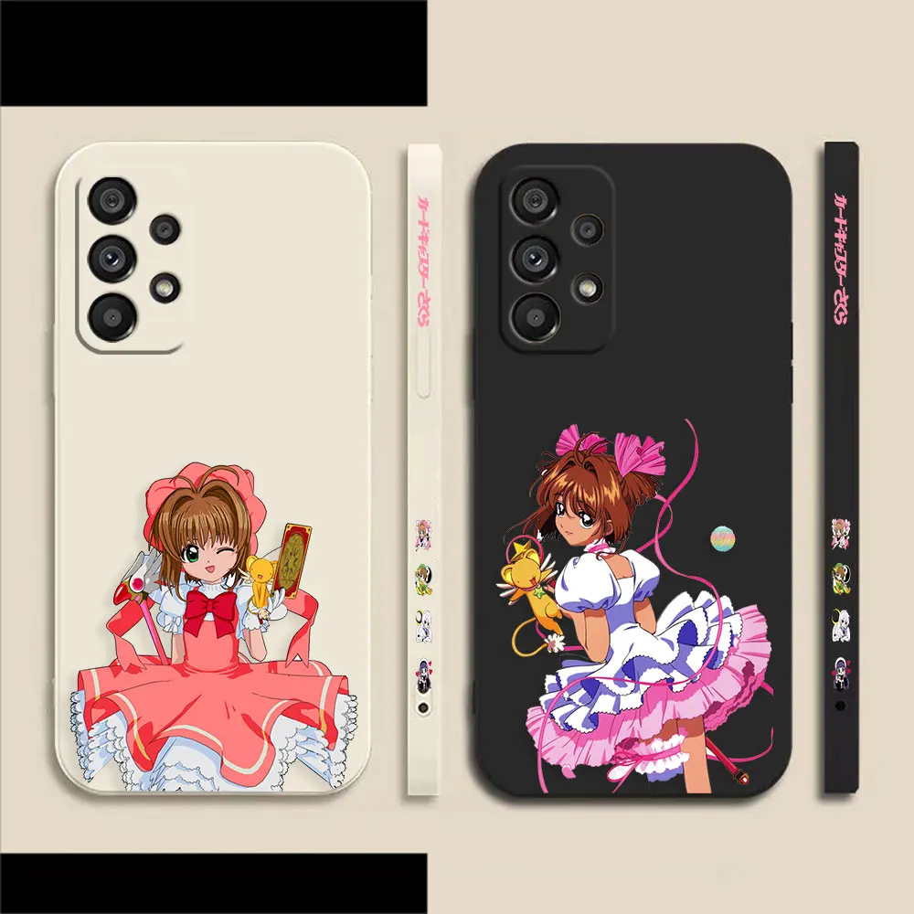 Sakura Kinomoto Cardcaptor Sakura Phone Case For Samsung A91 A14 A73 A72 A71 A53 A52 A51 A42 A33 A32 A23 A22 A21S 4G 5G Case