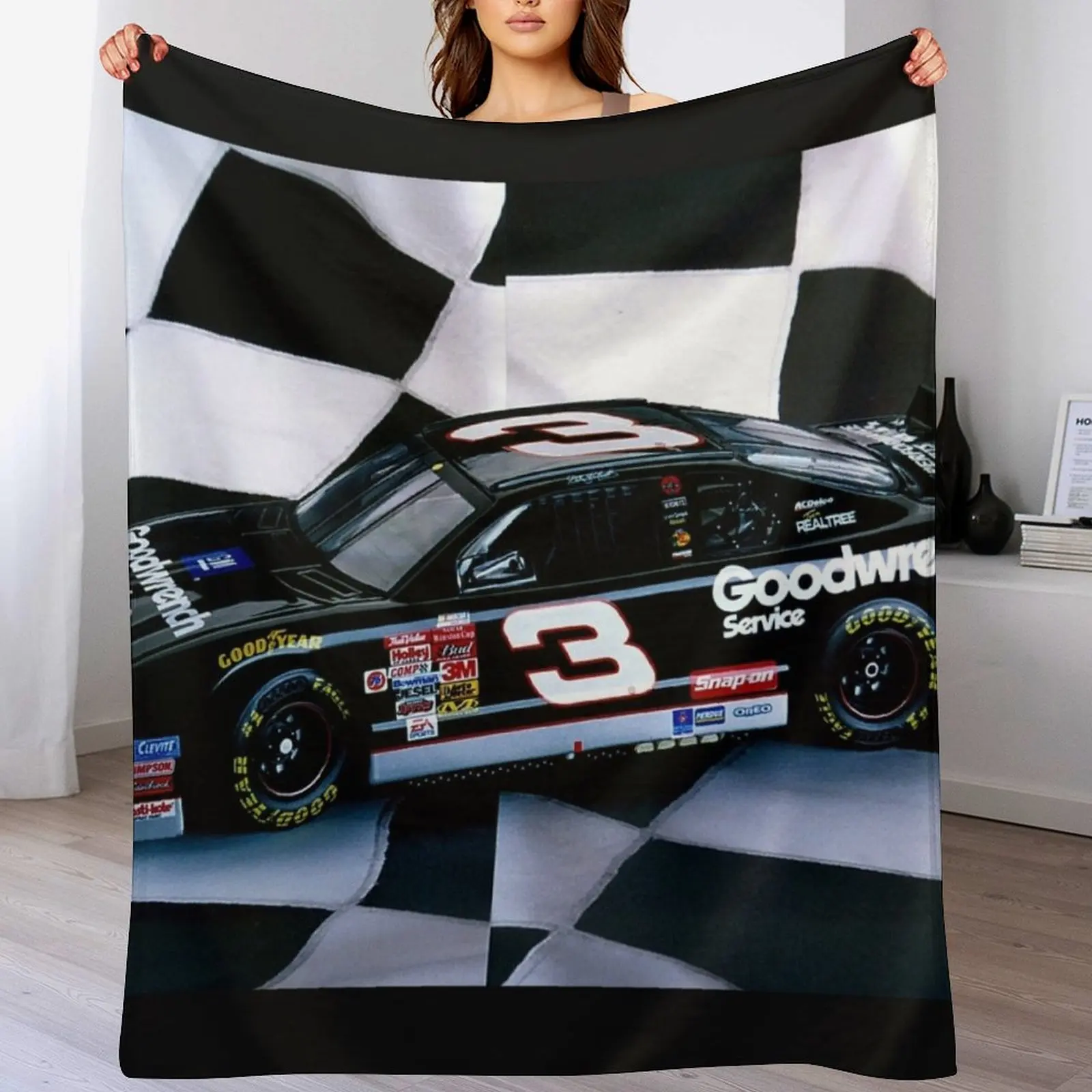 

Tribute to my favorite driver..R. I. P. Dale...#3 forever Throw Blanket For Baby wednesday Plaid for babies Blankets