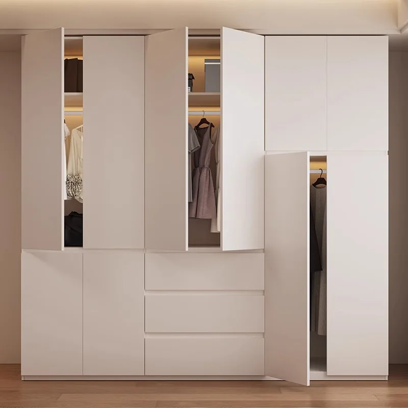 خزانة أثاث غرفة النوم، خزانة ملابس لغرفة النوم مع مرآة لحل غرفة النوم الكاملة #1