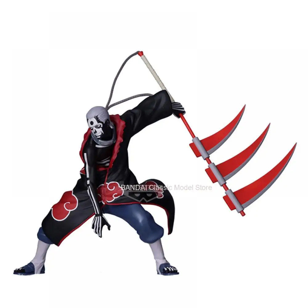 Bandai Original Anime Figure Naruto VIBRATION STARS Obito Sasori Hidan Action Figurine Shippuden Collector Doll Model Doll
