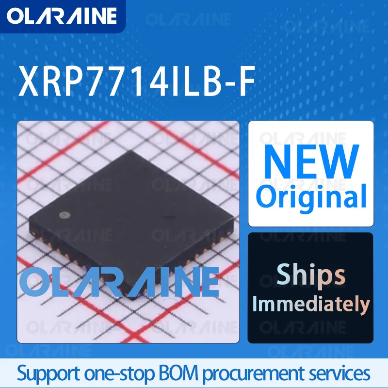 

1/5/10Pcs XRP7714ILB-F QFN-40 original 100% New ic chip Professional Power Management (PMIC) RoHS Current 100 mA Voltage -25 V