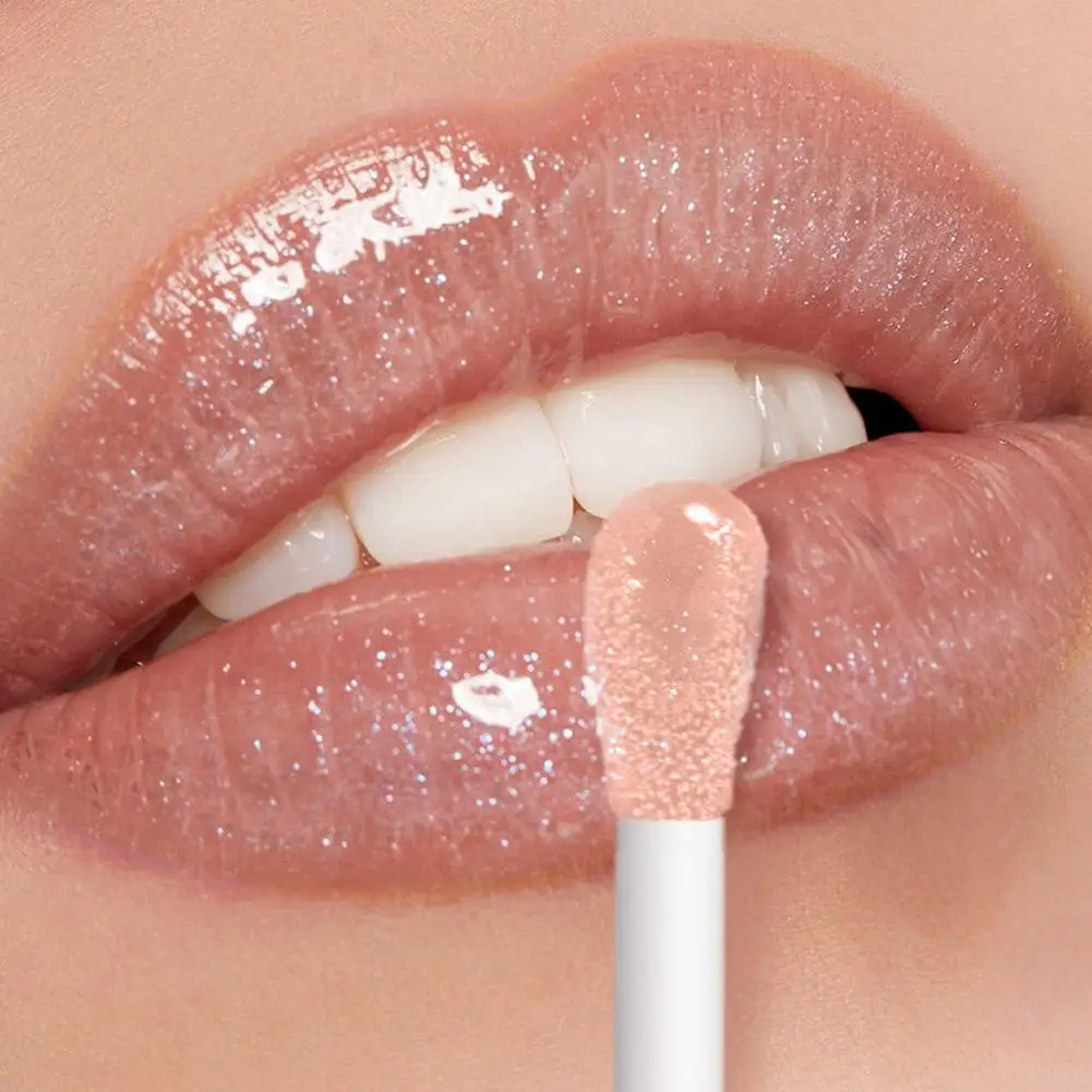 グリッターリップグレーズ 長持ちリップグロス 防水液体口紅 メイクアップリップオイル リップティント 保湿リップバーム 6色