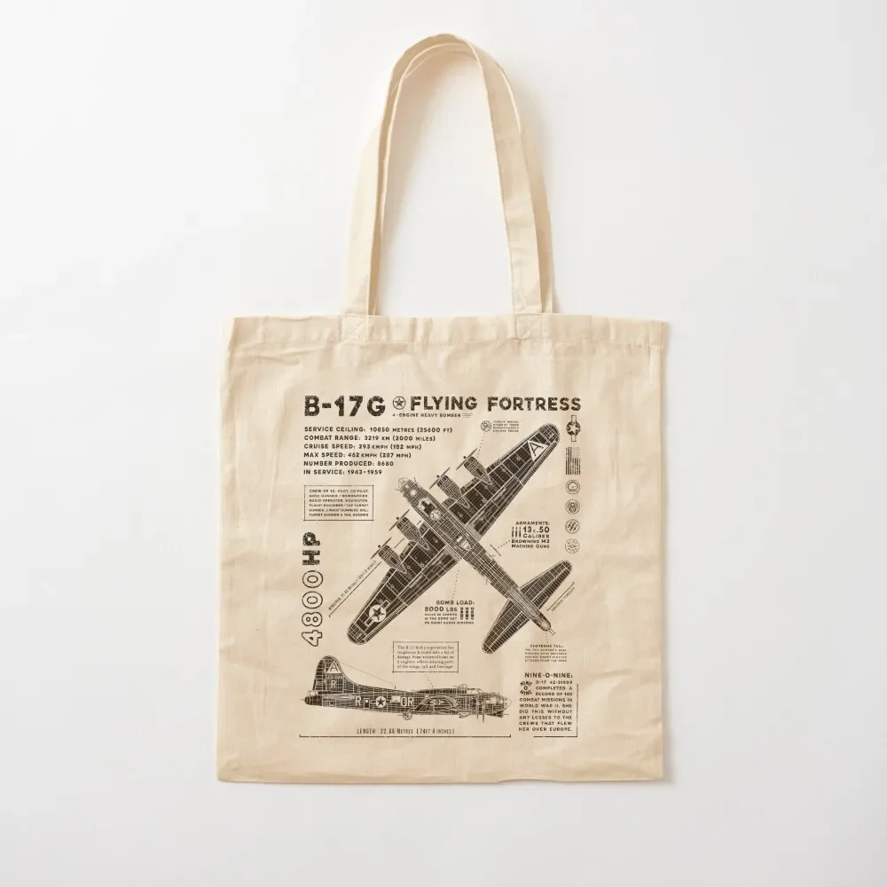 

B-17 Flying Fortress Tote Bag large tote Shopping bags canvas Canvas