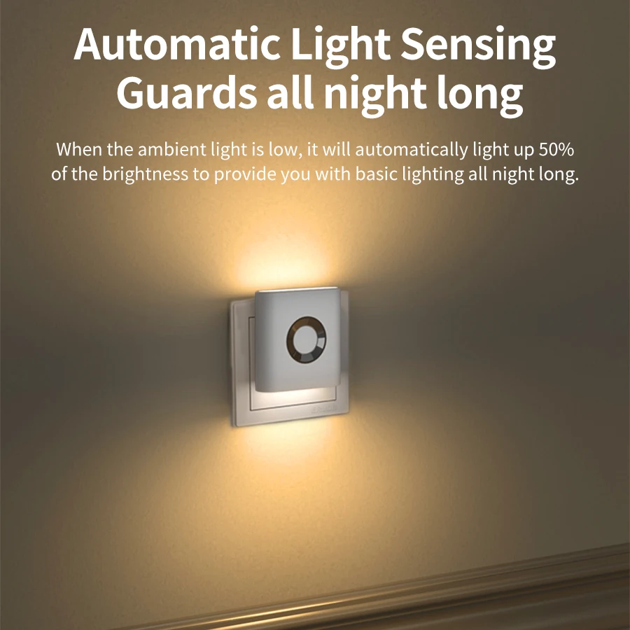 220 فولت Led ضوء الليل مع مقبس الاتحاد الأوروبي محس حركة المكونات في الجدار مصباح الضوء المحيط الأبيض الدافئ لغرفة نوم درج المرحاض