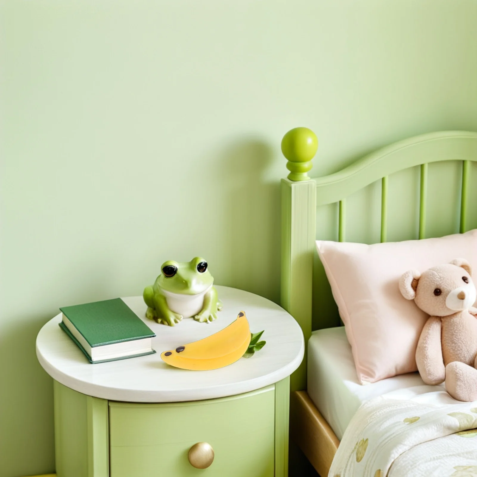 

100pcs Mini Artificial Banana For Landscape Layout Scene Decor Pretend Play Food Miniature Fruits Ornament Fake Fruit