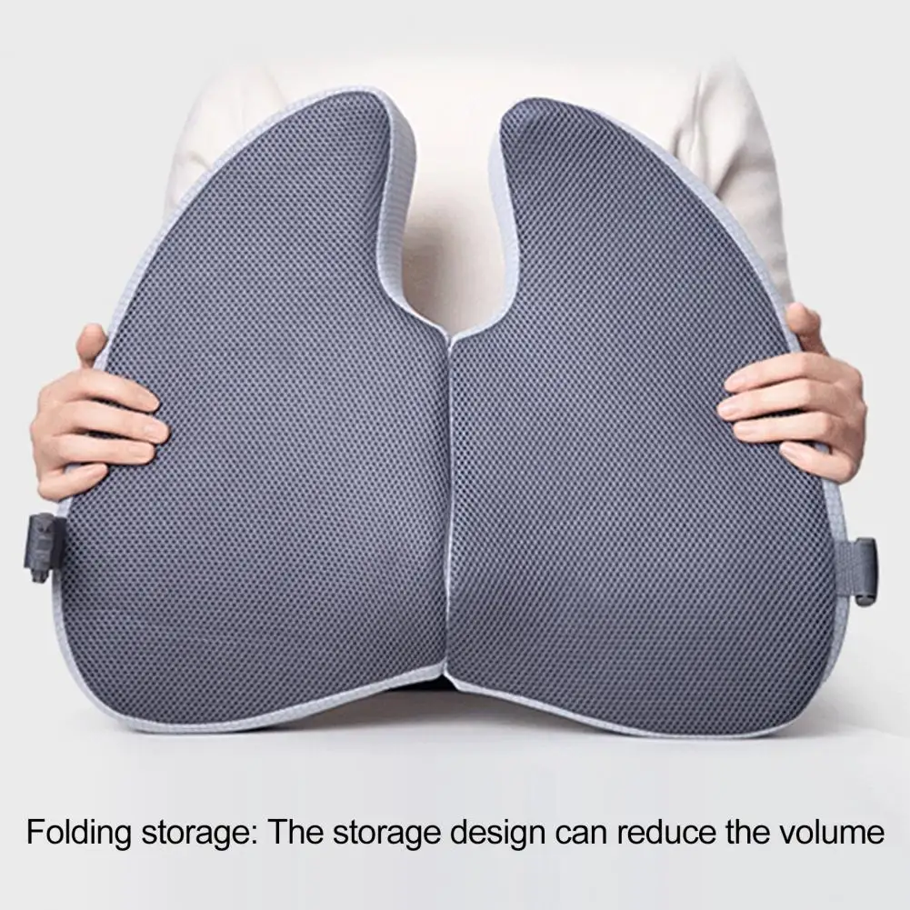 Spinal Alignment Cushion Memory Foam Hemorrhoid Seat Cushion for Posture Correction Tailbone Support Ergonomic for Office