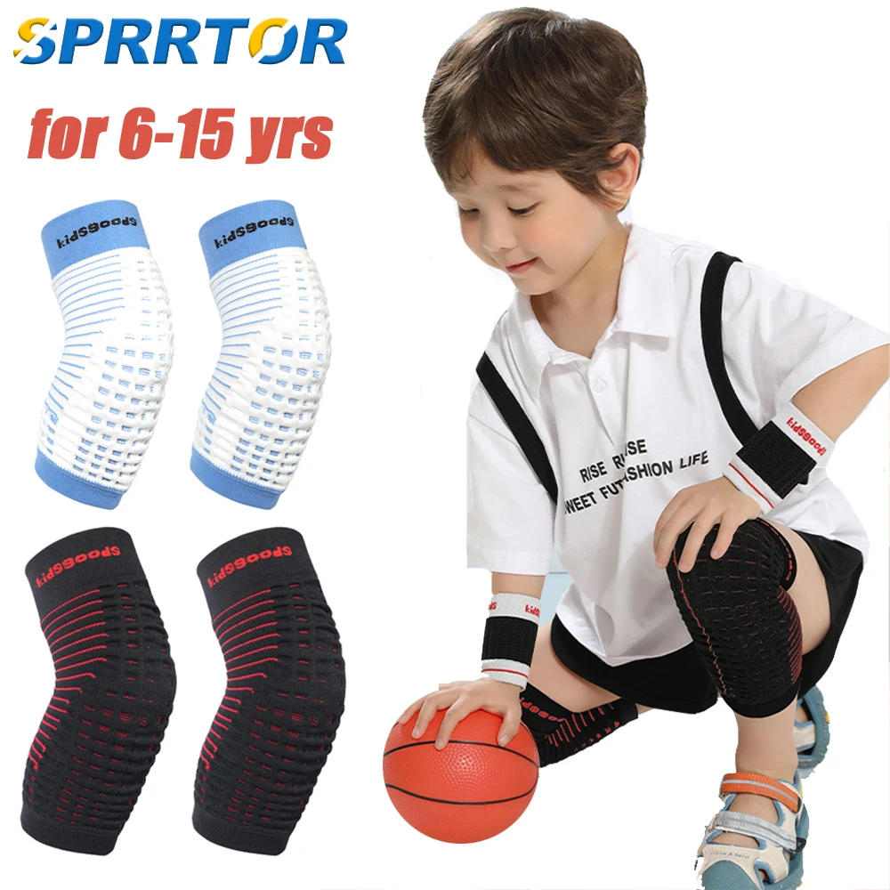 

1Pair Knitted Kids Knee Sleeve Brace Children Knee Support Compression Sleeve Pads for Basketball,Volleyball,Sports,Gymnastics