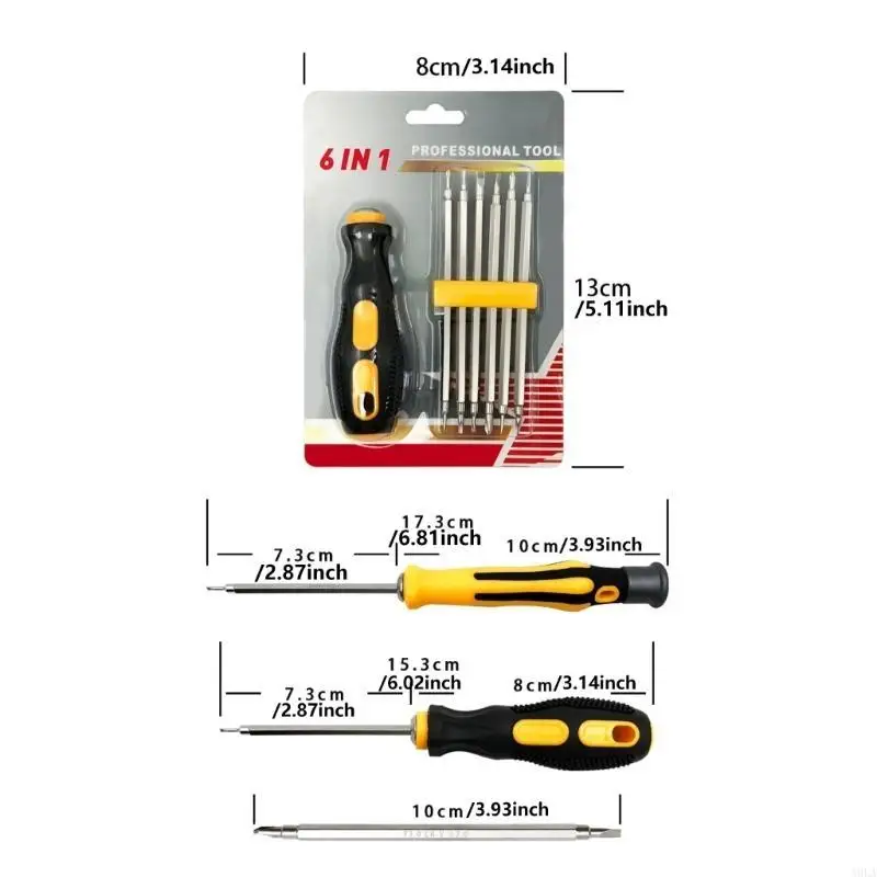 طقم مفك البراغي المغناطيسي المزدوج متعدد الوظائف A9LA مثالي لعشاق DIY