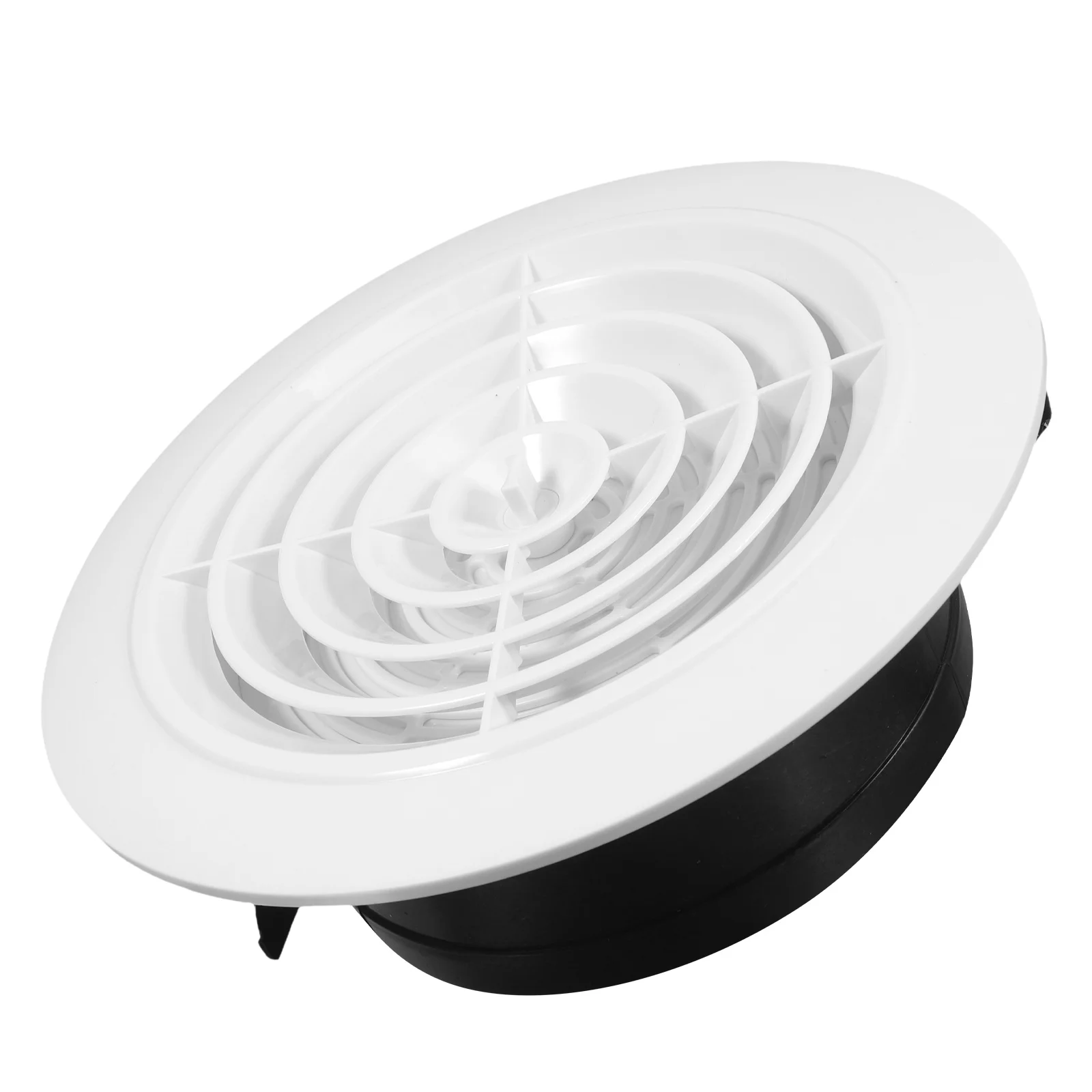 

Adjustable Round ABS Air Vent Cover for Ceiling Duct with Louver Airflow Control Ideal for Bathroom Kitchen Living Room